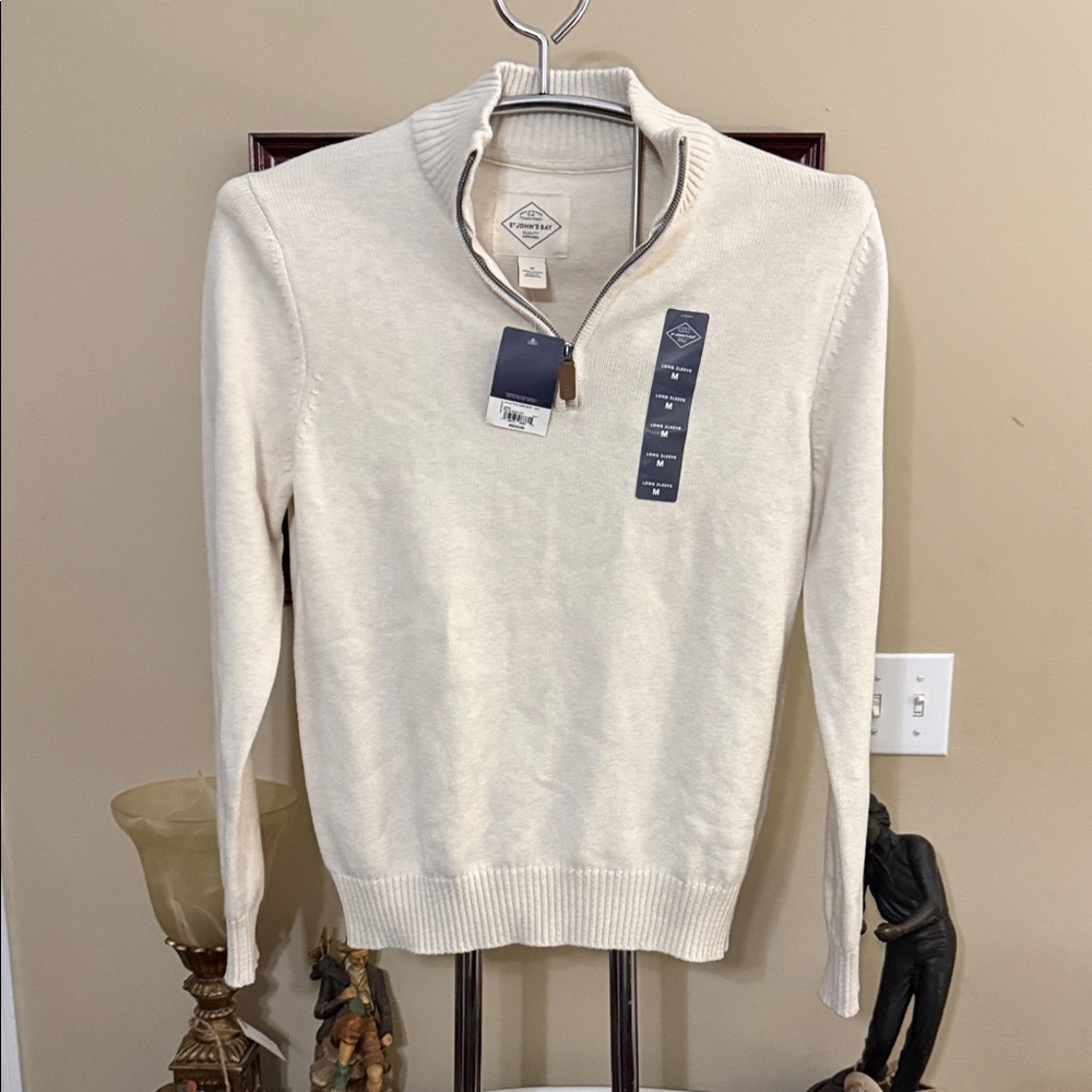 St. John's Bay Off-White Turtleneck Sweater